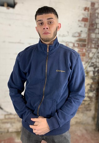 VINTAGE CHAMPION FULL ZIP SWEATSHIRT - NAVY