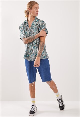 VINTAGE PATTERNED FESTIVAL SHORT SLEEVE SHIRT