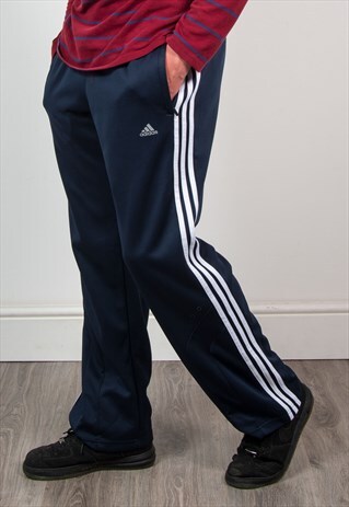 ADIDAS NAVY BLUE TRACKSUIT BOTTOMS