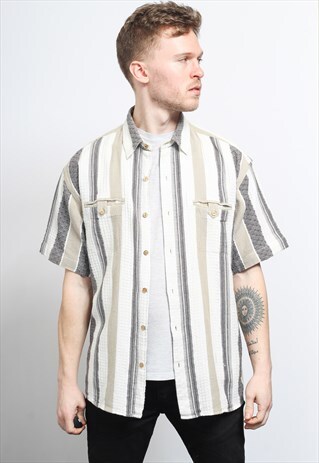 VINTAGE AZTEC PATTERNED SHIRT