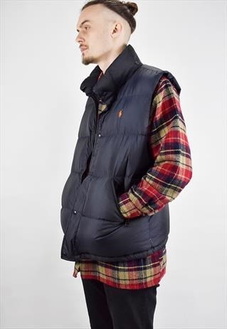 VINTAGE 90S RALPH LAUREN SLEEVELESS GILET PUFFA JACKET
