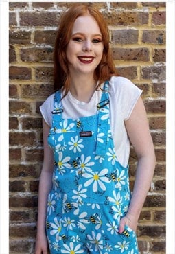 Bee free retro style baggy dungarees 