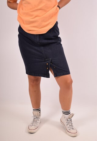 VINTAGE PANCALDI DENIM SKIRT BLUE
