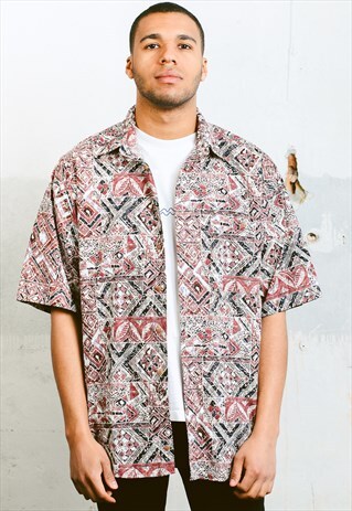 VINTAGE AZTEC PATTERN SHIRT