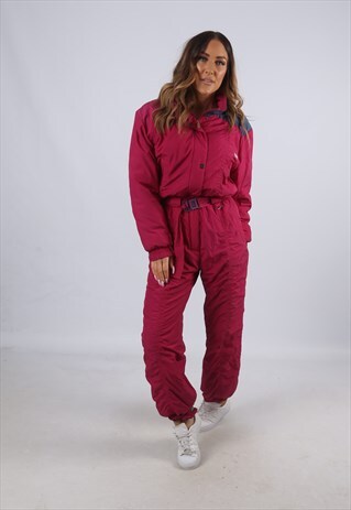 VINTAGE SKILA FULL SKI SUIT SNOW SPORTS UK 10 - 12 (L2A)