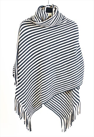 Vintage 00s striped poncho 