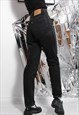 80S VINTAGE 90S GRUNGE LEVI'S HIGH RISE WASHED BLACK JEANS