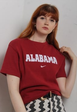 Vintage Nike Alabama Waffle Knit T-Shirt Red