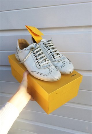 fendi white trainers