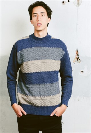 VINTAGE 90S MINIMALIST STRIPED JUMPER