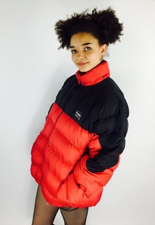 HALF ZIP DOWN PUFFER COAT
