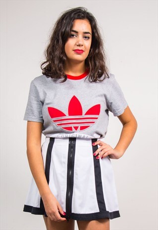 90'S VINTAGE GREY ADIDAS ORIGINALS T-SHIRT