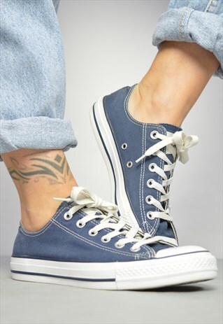 VINTAGE 90S CONVERSE NAVY OX SHOES GRUNGE RETRO PREPPY