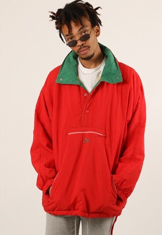 VINTAGE PUMA 1/4 ZIP PULLOVER JACKET