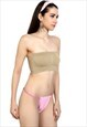 SEXY G-STRING PINK SHEER GEORGETTE KNICKER UNDERWEAR BIKINI