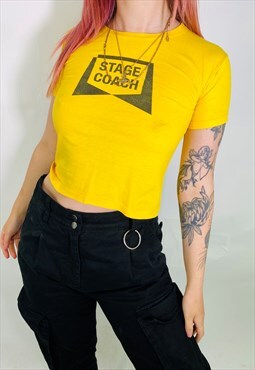 Cute 00s Y2K Stagecoach  T Shirt Top Baby Tee