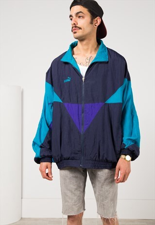 VINTAGE 80S PUMA SHELL SPORT JACKET / S1019