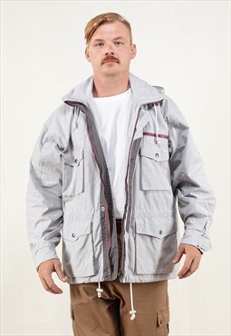 Vintage 90's Grey Parka Jacket