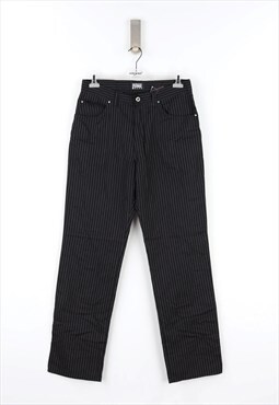 Gianfranco Ferre Stripes High Waist Trousers in Black - 50
