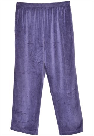 BEYOND RETRO VINTAGE PURPLE ALFRED DUNNER TROUSERS - W32