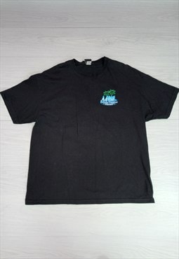 90's Maul Hawaii T-Shirt Black Cotton