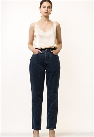 VINTAGE VTG WRANGLER DARK HIGH WAISTED JEANS 4836