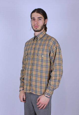 BURBERRY SHIRT MEN RARE NOVA VINTAGE