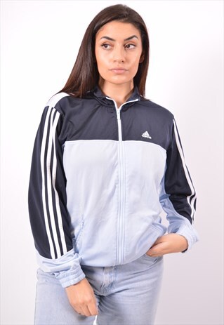 VINTAGE ADIDAS TRACKSUIT TOP JACKET BLUE