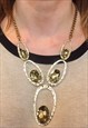 GOLD COLOURED STATEMENT NECKLACE