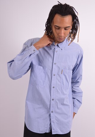 VINTAGE ARMANI JEANS SHIRT BLUE