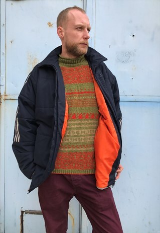 VINTAGE 90' OLDSCHOOL COOL UNISEX PUFFER ADIDAS JACKET