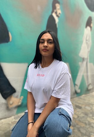 BAAD T-SHIRT WHITE NEOGOTS (PINK )