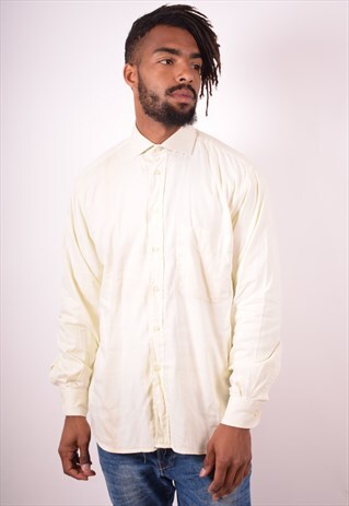 VALENTINO MENS VINTAGE SHIRT LARGE GREEN 90S