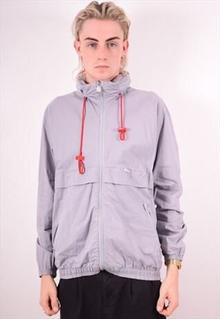K.WAY MENS VINTAGE JACKET MEDIUM GREY 90S