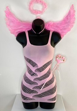 Dark Angel Halloween Dress Costume - Pink