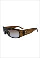 Christian Dior Sunglasses Logo Diorama Vintage Rectangle