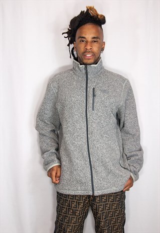 NORTH FACE GREY FLEECE JUMPER