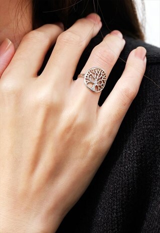 TREE OF LIFE STERLING SILVER RING