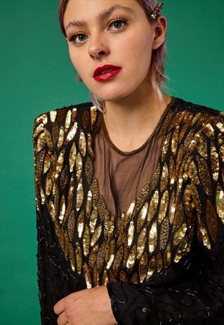 VINTAGE STENAY SEQUINED DRESS