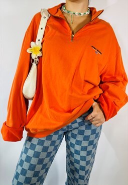Vintage Ralph Lauren Size XL Polo Sport Sweatshirt in Orange