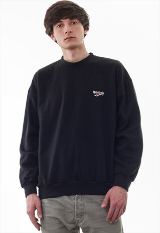 VINTAGE REEBOK CREW NECK 90S BLACK