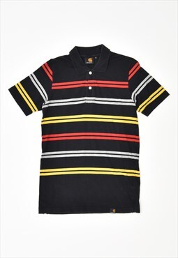Vintage Carhartt Polo Shirt Stripes Black