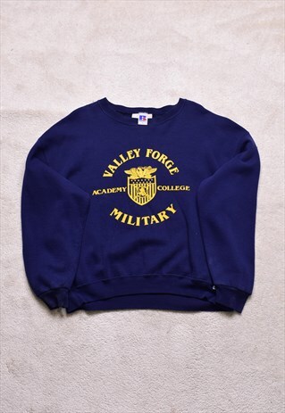 VINTAGE 90S RUSSELL ATHLETIC MILITARY PRINT SWEATER