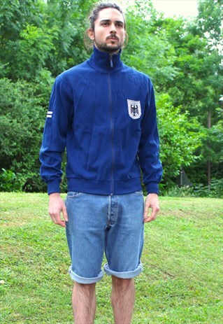 VINTAGE 80S ZIP JACKET - RETRO - MEDIUM - CARDIGAN - SPORTS