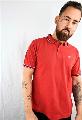 VINTAGE RED KAPPA POLO