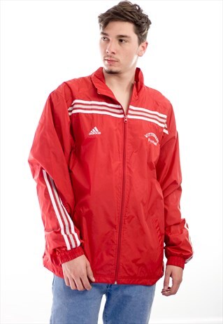 VINTAGE ADIDAS LOGO UNIVERSITY JACKET 90S XL 14.1