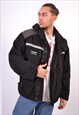 Vintage 00' Y2K Windbreaker Jacket Black