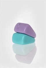 "Marsh & Mallow" Chunky Rings set in Mint & Lilac