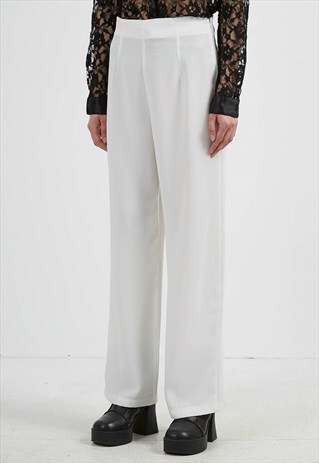VINTAGE WHITE SADIE TROUSERS BOTTOMS