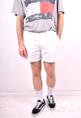 FRED PERRY MENS VINTAGE SHORTS W36 WHITE 90'S